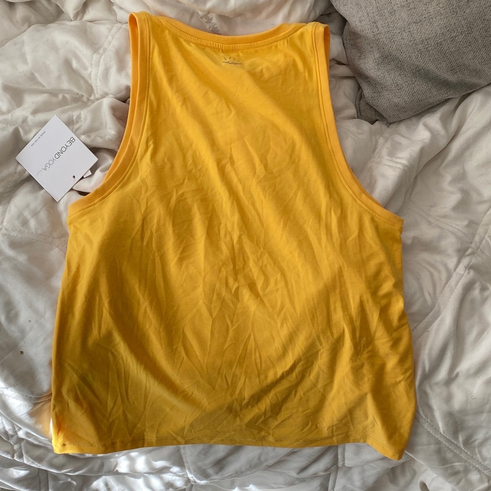 Beyond Yoga Bright Yellow Muscle Tank